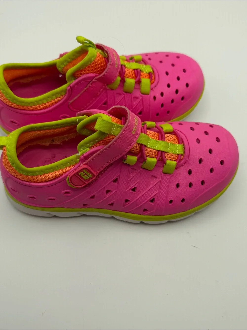 Stride Rite Made2Play Phibian Pink Water Shoes Kids Size 11 Gorpcore Summer